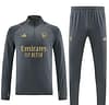 23/24 Arsenal Grey Half Zipper Jacket+Pants - Image 8