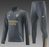 23/24 Arsenal Grey Half Zipper Jacket+Pants - Image 10