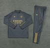 23/24 Arsenal Grey Half Zipper Jacket+Pants - Image 11