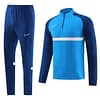 2023 NIKE Blue Half Zipper Jacket +Pants