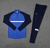 2023 NIKE Blue Black Half Zipper Jacket +Pants - Image 12
