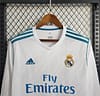 Retro Long Sleeve 17/18 Real Madrid Home Jersey - Image 7