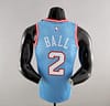 Chicago Bulls BALL#2 Blue NBA Jersey - Image 4