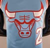 Chicago Bulls BALL#2 Blue NBA Jersey - Image 8