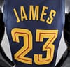 Cleveland Cavaliers JAMES #23 Striped NBA Jersey - Image 4