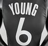 2020 YOUNG #6 Warriors City Edition Black And Grey NBA Jersey - Image 5