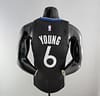 2020 YOUNG #6 Warriors City Edition Black And Grey NBA Jersey - Image 6