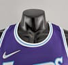 2022 75th Anniversary TOSCANO #95 Los Angeles Lakers City Edition Purple NBA Jersey - Image 5