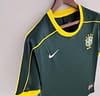 Retro Goalkeeper Brazil 1998 Dark Green Jersey - Image 8