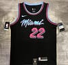 2019-20 NBA Heat Pressed Men's Black Miami Heat #22 Jimmy Butler City Edition Jersey