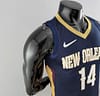 75th Anniversary New Orleans Pelicans Ingram #14 Navy Blue NBA Jersey - Image 6