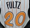 75th Anniversary Orlando Magic Fultz #20 White Orange NBA Jersey - Image 3