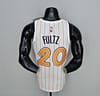 75th Anniversary Orlando Magic Fultz #20 White Orange NBA Jersey - Image 4