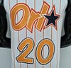 75th Anniversary Orlando Magic Fultz #20 White Orange NBA Jersey - Image 8