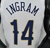 75th Anniversary New Orleans Pelicans Ingram #14 White NBA Jersey - Image 2