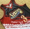 Men's Allen Iverson Black And White Retro Classic Team Jersey - Image 7