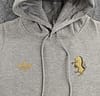 2024 Juventus Black/Navy/Grey/Beige/White Hoodie With Golden Badge - Image 3