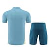 24/25 Olympique Marseille Blue Short Sleeve Jersey+Shorts - Image 14