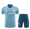 24/25 Olympique Marseille Blue Short Sleeve Jersey+Shorts - Image 17