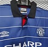 Retro 99/00 Manchester United Third Blue Jersey - Image 3