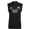 All Blacks 2021 Men's Performance Primeblue Black Singlet