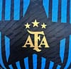Player Version 2024 Argentina Copa America Light Blue Stripes Pre-Match Jersey - Image 6