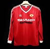 Retro 82/83 Manchester United Home Long Sleeve Jersey