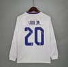 21/22 Real Madrid Final Version Long Sleeve Home Soccer Jersey - Image 3