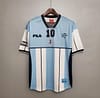 Retro 2001 Argentina Maradona #10 Commemorative Edition Soccer Jersey