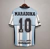 Retro 2001 Argentina Maradona #10 Commemorative Edition Soccer Jersey - Image 3