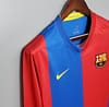 Retro Barcelona 06/07 Long sleeve home Soccer Jersey - Image 9