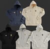 2024 Juventus Black/Navy/Grey/Beige/White Hoodie With Golden Badge