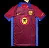 25/26 FC Barcelona Burgundy with Circular Sound Wave Pattern Jersey