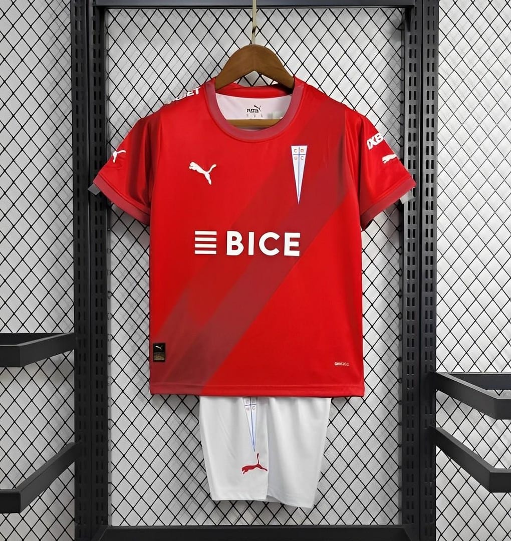 24/25 Kids Deportivo Universidad Catolica Away Red Jersey - Image 11
