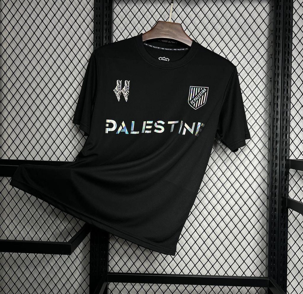24/25 CD Palestino x Balmain Black T-Shirts - Image 2
