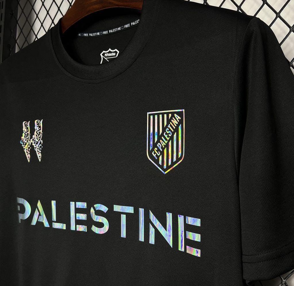 24/25 CD Palestino x Balmain Black T-Shirts - Image 4