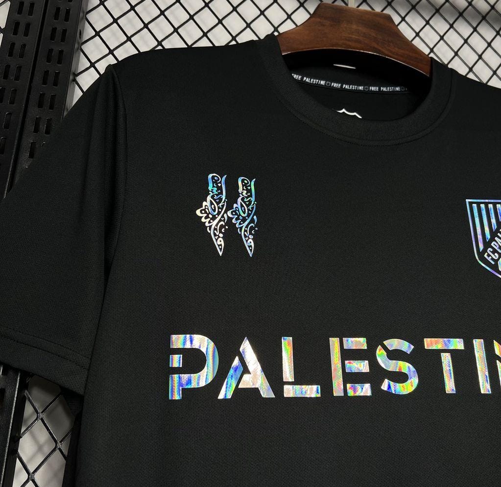 24/25 CD Palestino x Balmain Black T-Shirts - Image 5