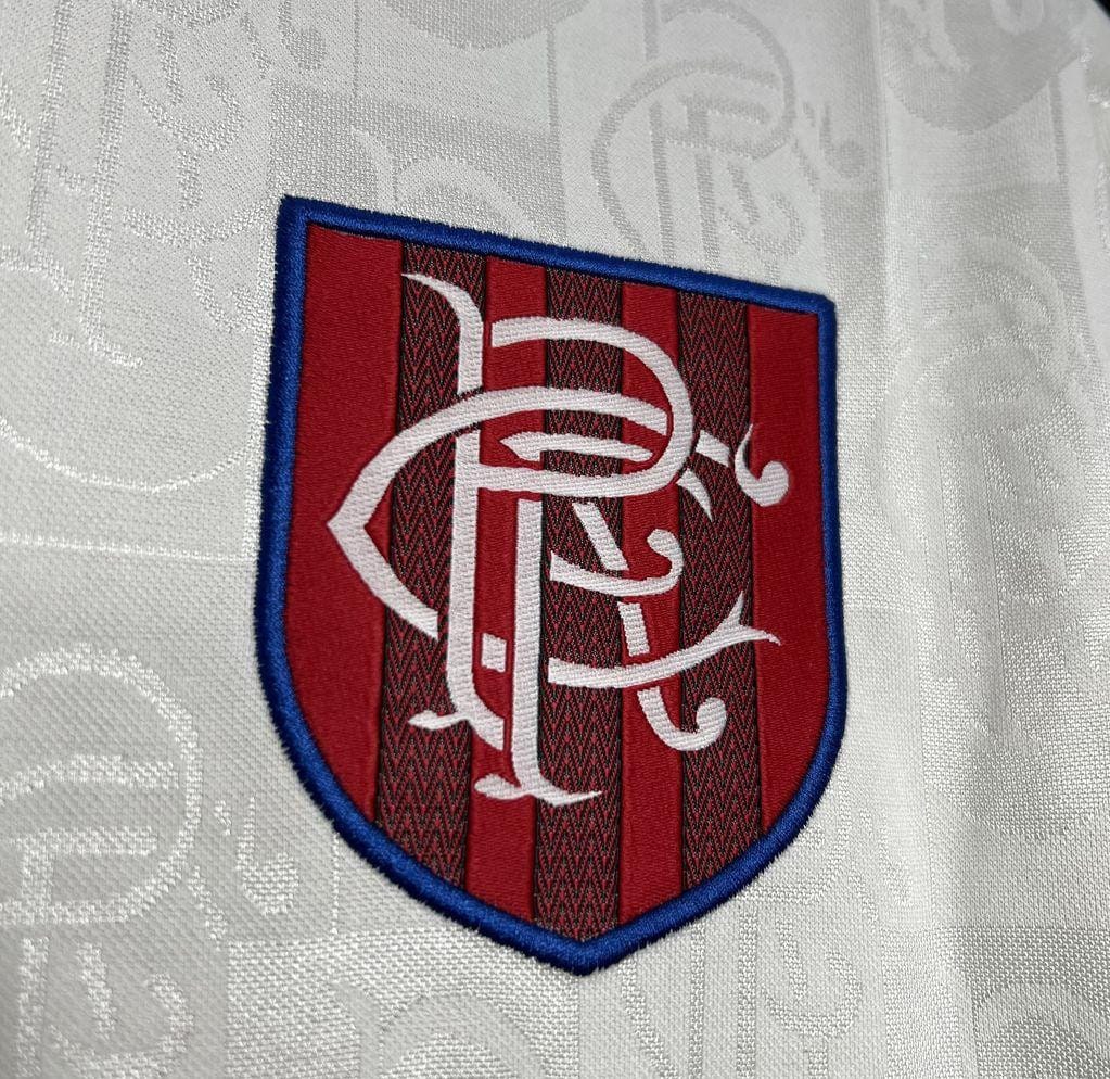 Retro 96/97 Glasgow Rangers Away White Jersey - Image 3