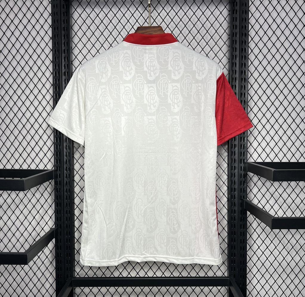 Retro 96/97 Glasgow Rangers Away White Jersey - Image 6