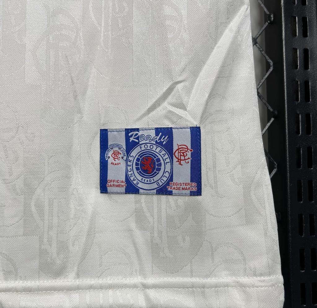 Retro 96/97 Glasgow Rangers Away White Jersey - Image 8