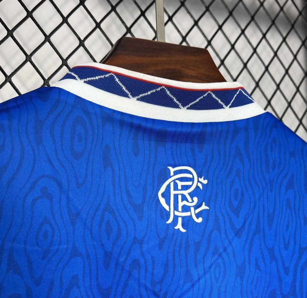 Retro 90/92 Glasgow Rangers Home Jersey - Image 6
