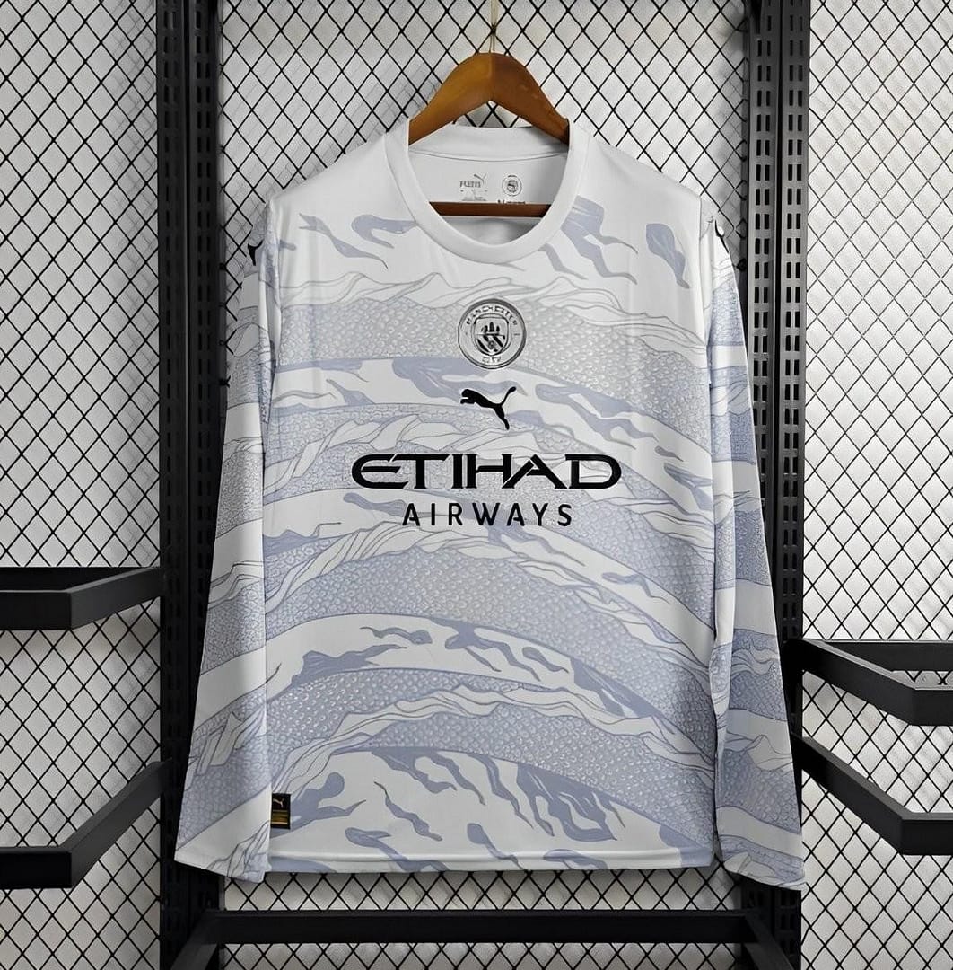 24/25 Manchester City Puma Year of the Dragon White Long Sleeve Jersey