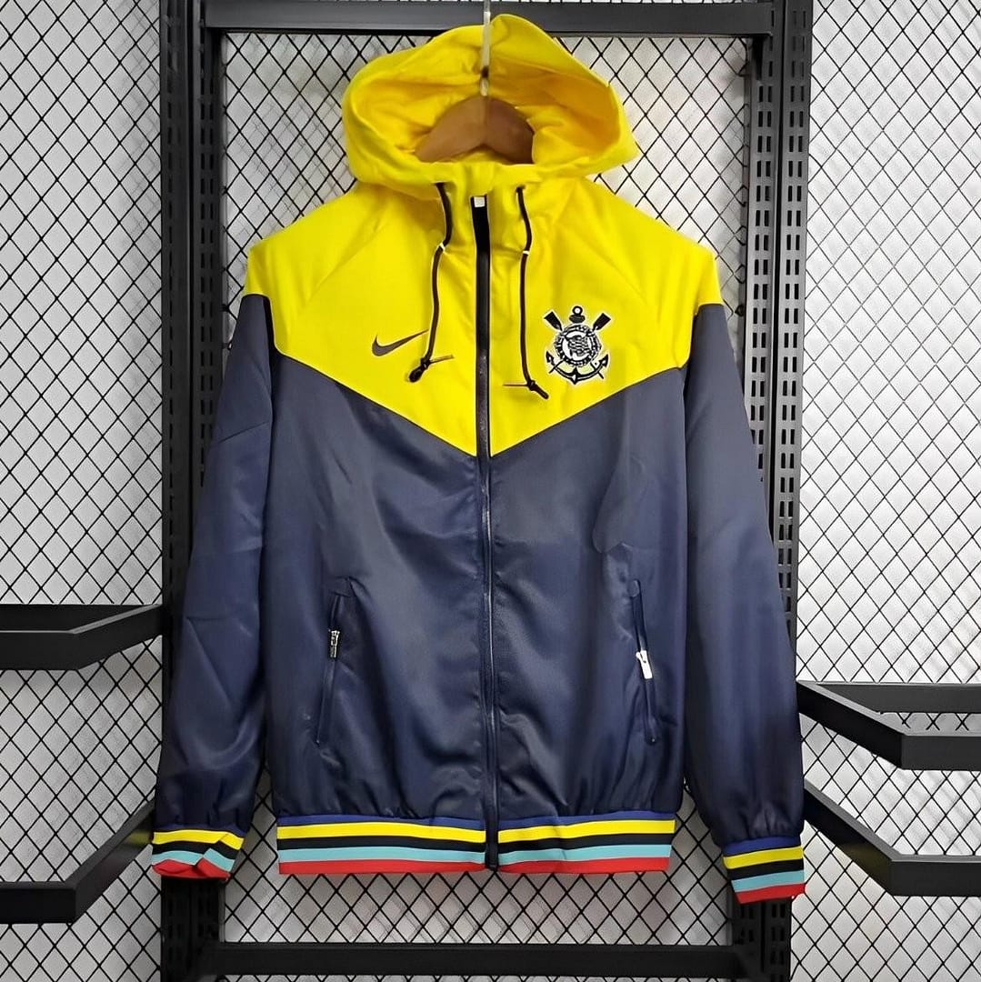 24/25 Corinthians  Navy/Yellow Windbreaker