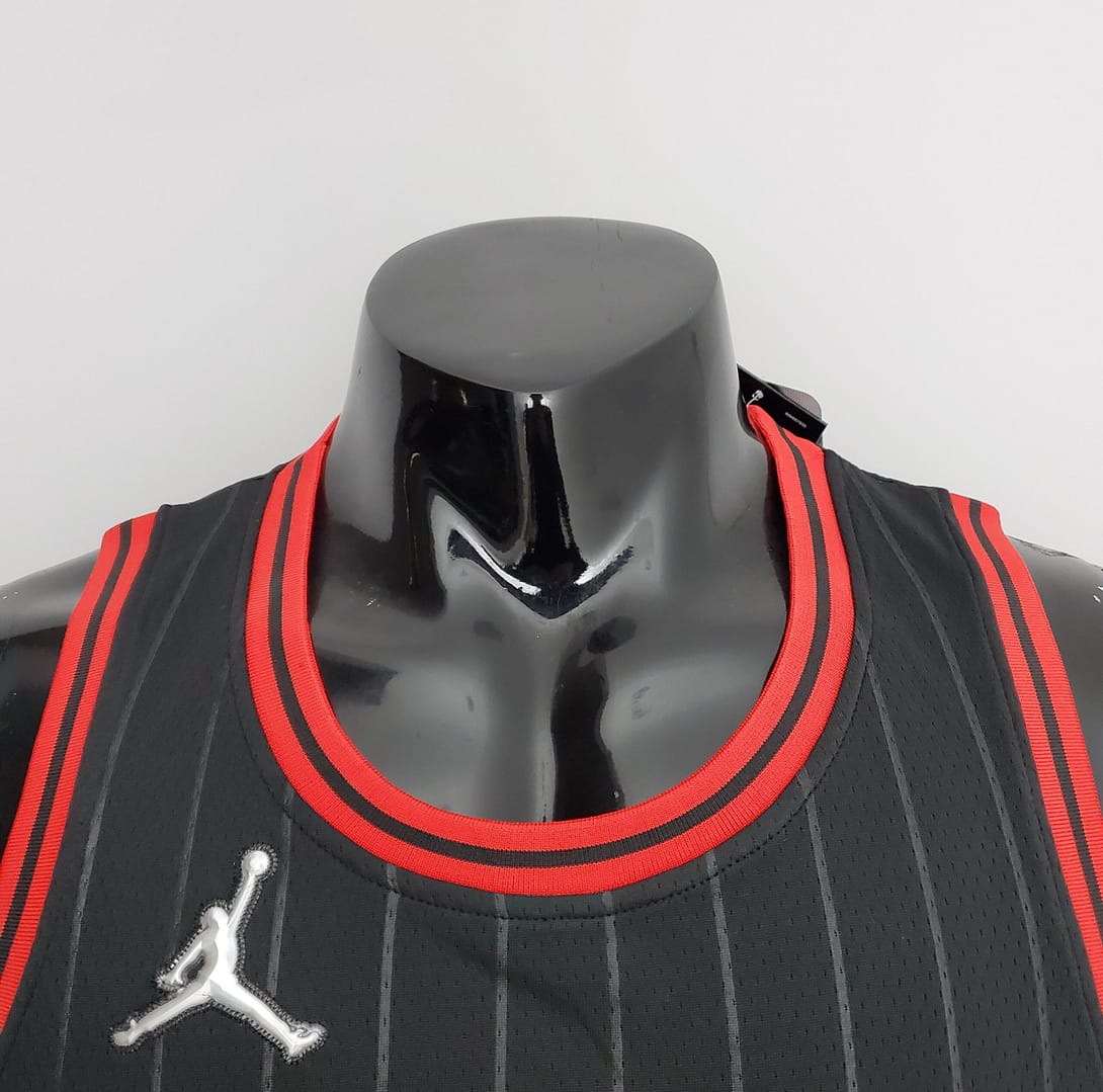 75th Anniversary Rose #1 Bulls Flyers Black NBA Jersey - Image 8
