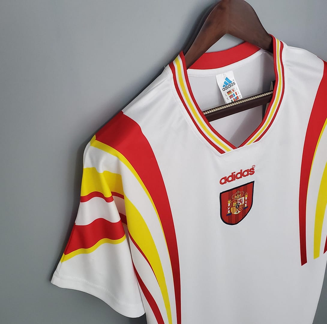 Retro Spain 1996 away Soccer Jersey - Image 4