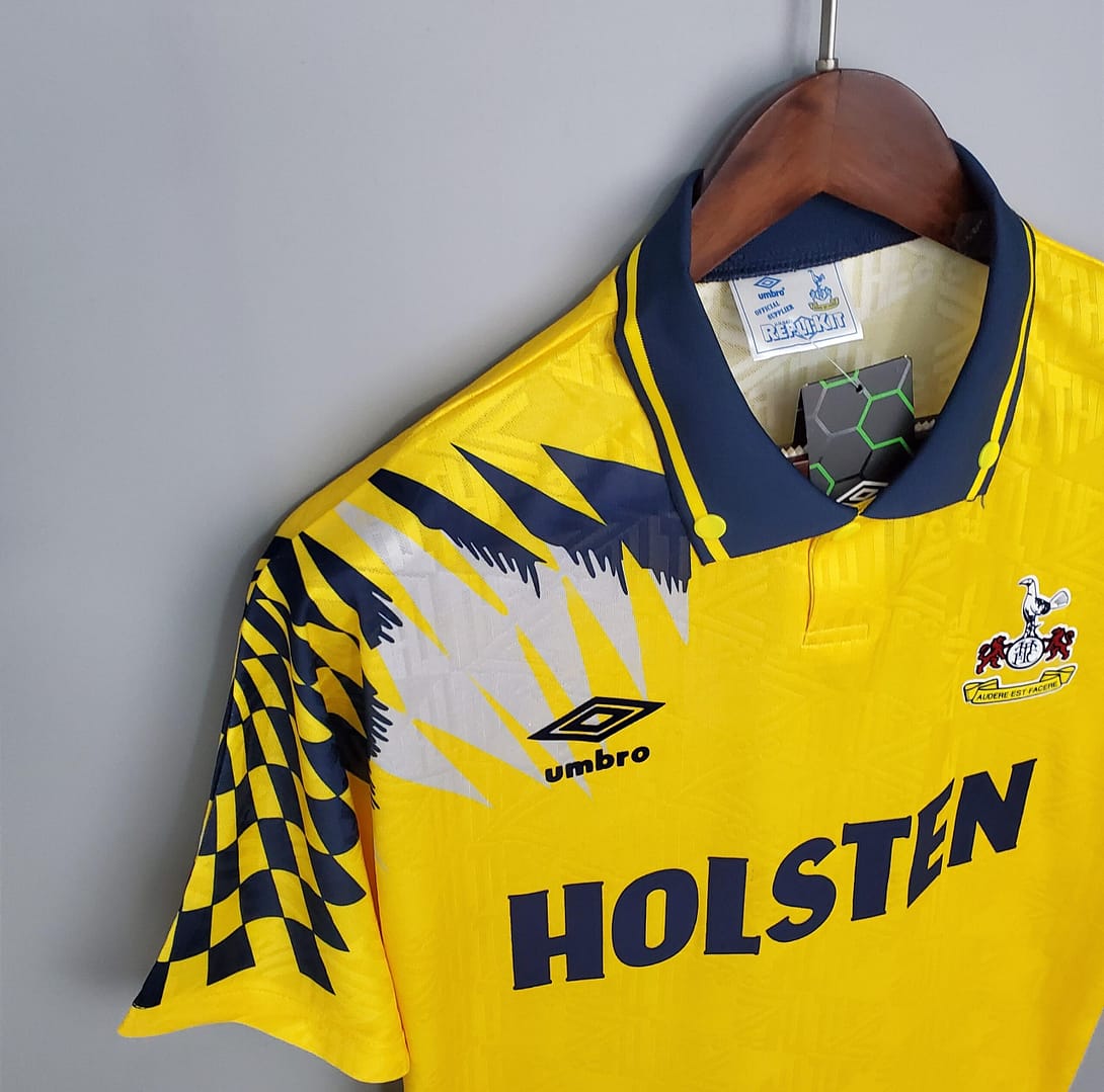 Retro Tottenham 92/94 Away Yellow Soccer Jersey - Image 5