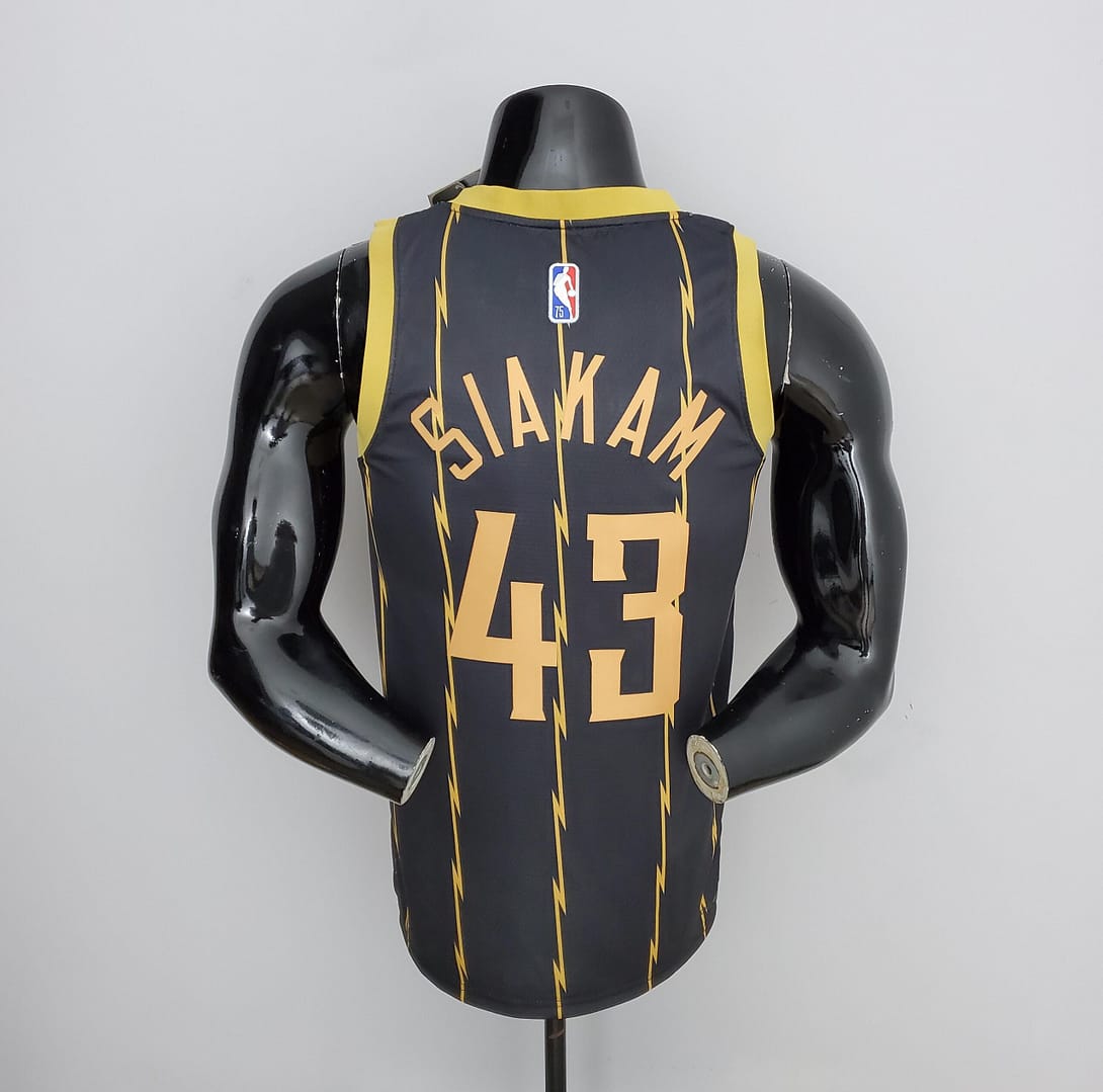 2022 Toronto Raptors SIAKAM#43 City Edition Black NBA Jersey - Image 7