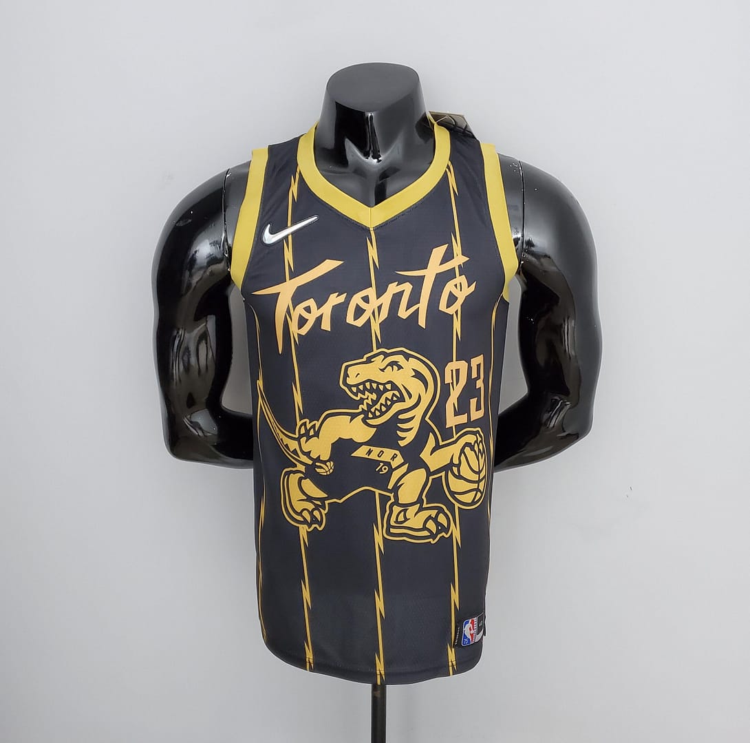 2022 Toronto Raptors VANVLEET#23 City Edition Black NBA Jersey
