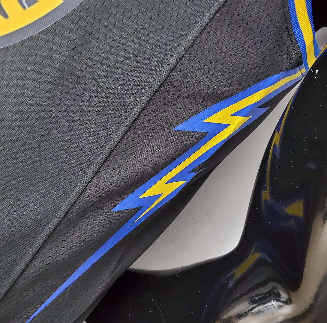 2022 75th Anniversary Golden State Warriors TOSCANO#95 Mexico Edition Black NBA Jersey - Image 6