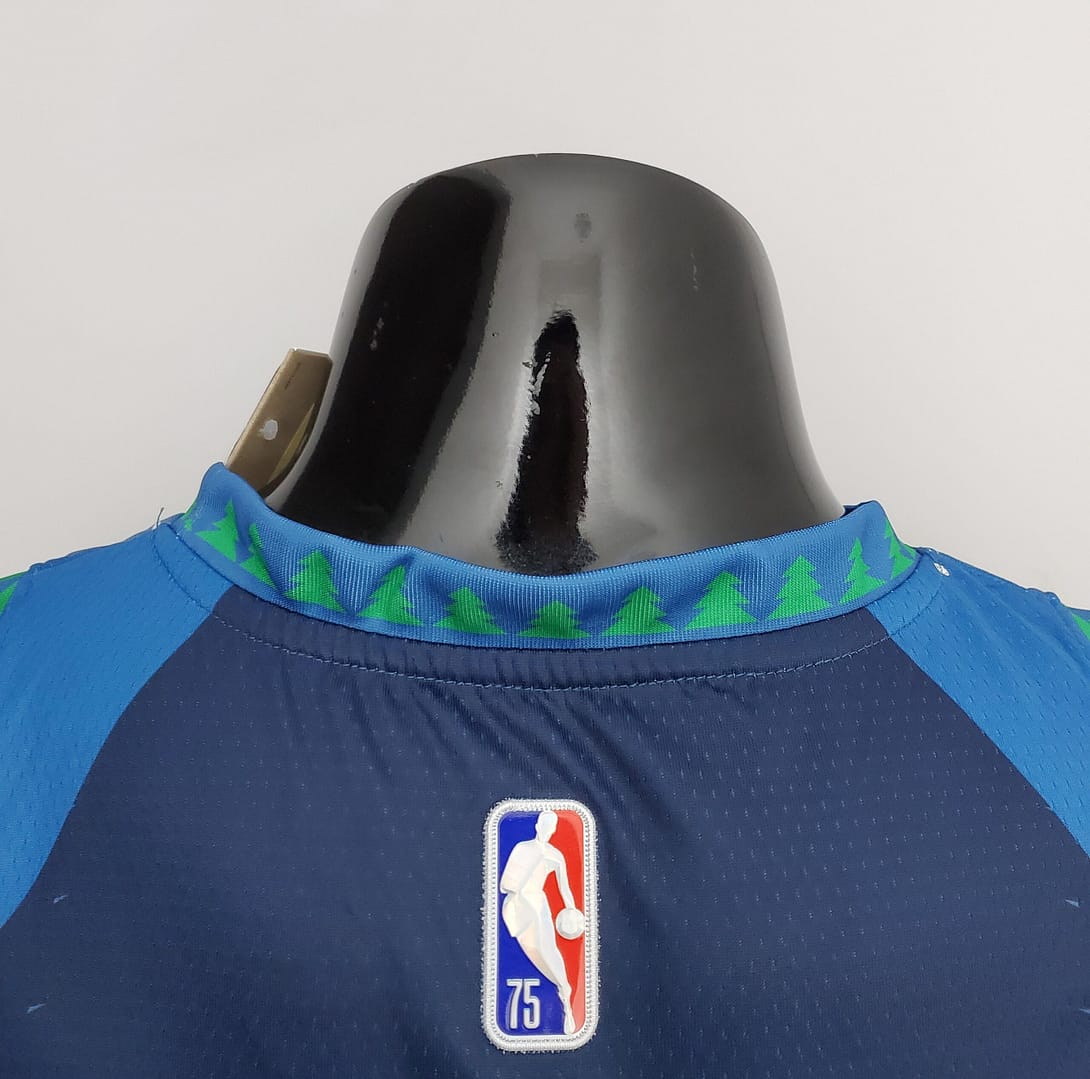75th Anniversary 2202 Season ROSE#25 Minnesota Timberwolves City Edition Blue NBA Jersey - Image 2